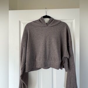 ALO | Muse Hoodie in Purple Dusk Heather (mauve / brown)